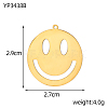 Smiling Face Charms 304 Stainless Steel Pendants X-STAS-OY004-54G-2