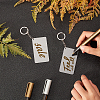 BENECREAT DIY Transparent Acrylic Keychain Clasps Making Kits DIY-BC0001-67-3