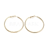 Ring 304 Stainless Steel Hoop Earrings for Women Men EJEW-B049-02F-G-1
