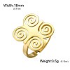 304 Stainless Steel Cuff Open Rings WGAE9D9-02-1