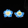 Handmade Polymer Clay 3D Flower Plumeria Beads LS-X-CLAY-Q192-30mm-05-3