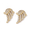 Brass Micro Pave Cubic Zirconia Connector Charms KK-E068-VC079-2