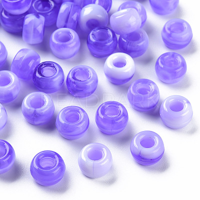Acrylic European Beads MACR-S375-002B-04-1