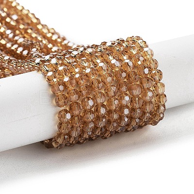 Electroplate Transparent Glass Beads Strands LS-EGLA-A035-T4mm-A17-1