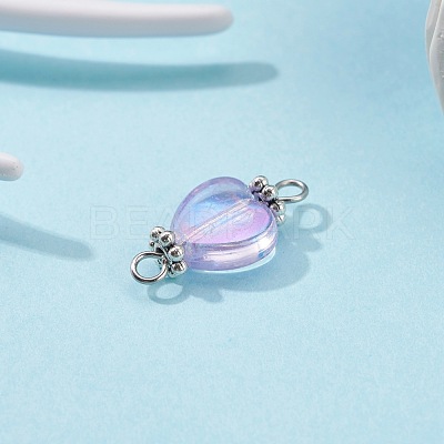 Eco-Friendly Transparent Acrylic Links Connectors PALLOY-JF00750-01-1