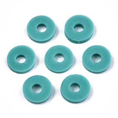 Handmade Polymer Clay Beads X-CLAY-Q251-6.0mm-107-1
