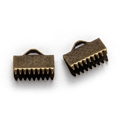 Iron Ribbon Crimp Ends X-E143Y-AB-1