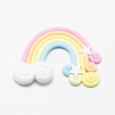 Handmade Polymer Clay Cabochons PORC-S1007-39D-1