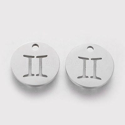 Non-Tarnish 304 Stainless Steel Charms STAS-Q201-T095-3-1