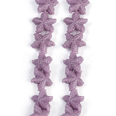 Synthetic Coral Dyed Carved Beads Strands CORA-K009-06A-1