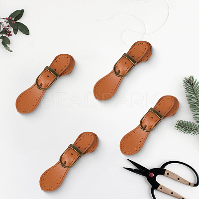 Leather Toggle Buckle AJEW-CL0003-73C-1