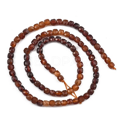 Gradient Color Natural Garnet Beads Strands G-D103-C06-1