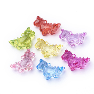 Transparent Acrylic Pendants TACR-T002-08-1