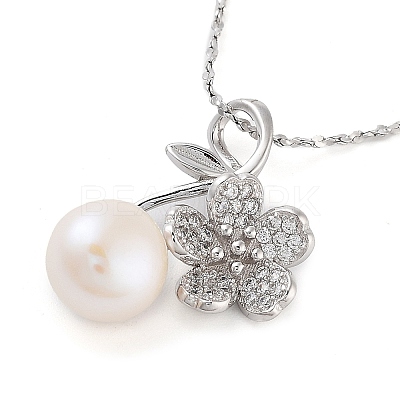 925 Sterling Silver Necklace STER-Z009-15P-1