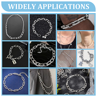 200Pcs 304 Stainless Steel Linking Rings STAS-UN0060-35-1