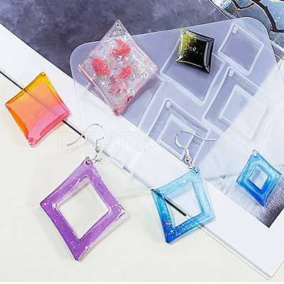 DIY Playing Card Theme Pendants Silicone Molds DIY-C076-01A-1