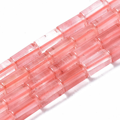 Cherry Quartz Glass Beads Strands G-S366-084-1