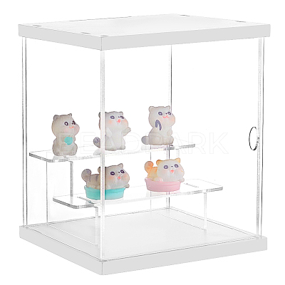 3-Tier Transparent Acrylic Minifigures Display Case ODIS-WH0043-68B-1