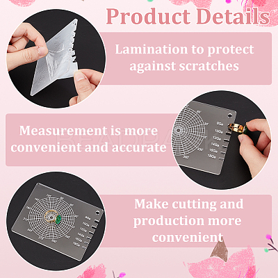 1 Set Acrylic Finger Ring Measuring Tools TOOL-BC0003-16-1