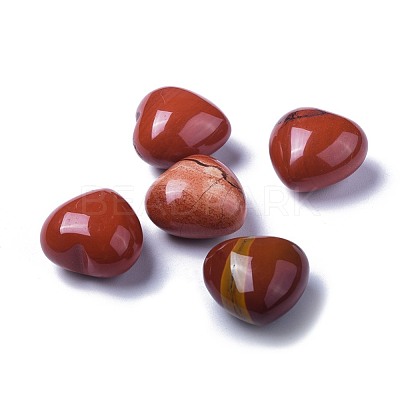 Natural Red Jasper Heart Love Stone G-F659-B19-1