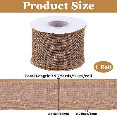 9.1M Burlap Lace Rolls OCOR-WH20048-01M-1