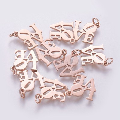 304 Stainless Steel Pendants STAS-Q201-T460R-1