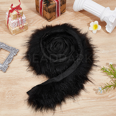 1M Acrylic Fiber Faux Fur Ribbon OCOR-BC0009-20B-1