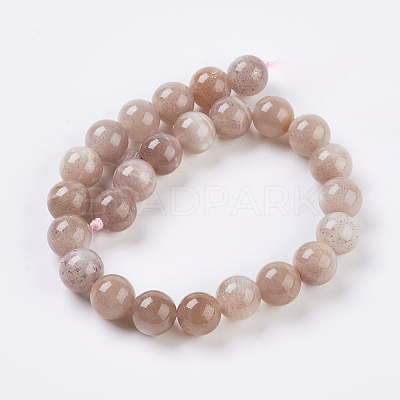 Natural Sunstone Beads Strands L-G-G099-12mm-14-1