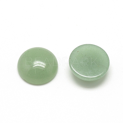 Natural Green Aventurine Cabochons X-G-R416-14mm-43-1