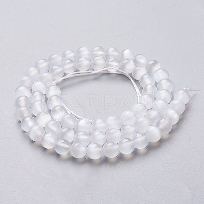 Natural Selenite Beads Strands G-L552H-16A-1