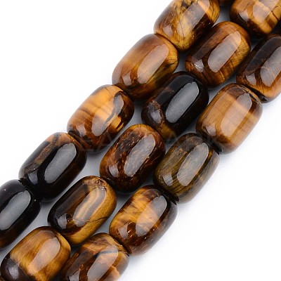 Natural Tiger Eye Beads Strands G-S359-130-1