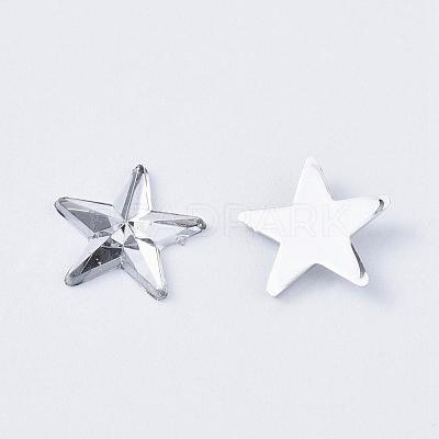 Acrylic Rhinestone Flat Back Cabochons RSB385-1