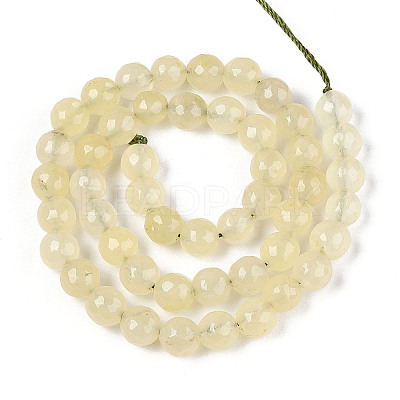 Dyed Natural White Jade Beads Strands X-G-T139-8mm-60-13-1