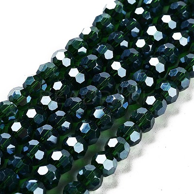 Electroplate Transparent Glass Beads Strands LS-EGLA-A035-T6mm-A10-1