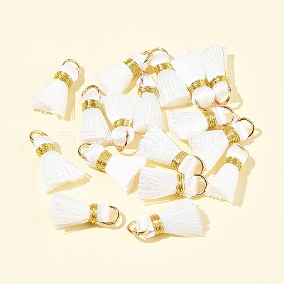 20Pcs Handmade Polycotton(Polyester Cotton) Tassel Decorations FIND-FS0003-27G-1