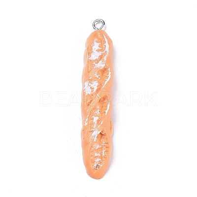 Bread Theme Resin Pendants RESI-K009-13P-1