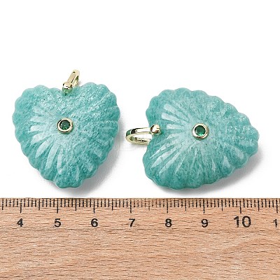 Natural Amazonite Carved Pendants G-C276-01G-05-1
