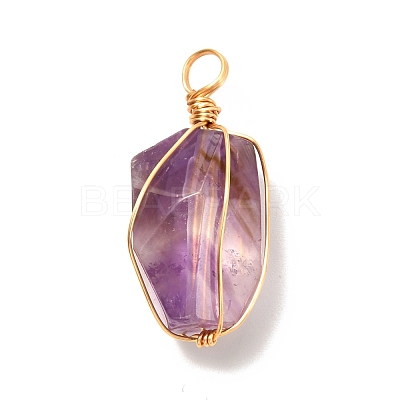 Natural Quartz Pendants PALLOY-JF00933-1