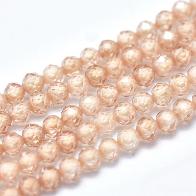 Cubic Zirconia Bead Strands G-I224-A03-1