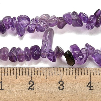 Natural Amethyst Beads Strands X-G-G0003-B44-1
