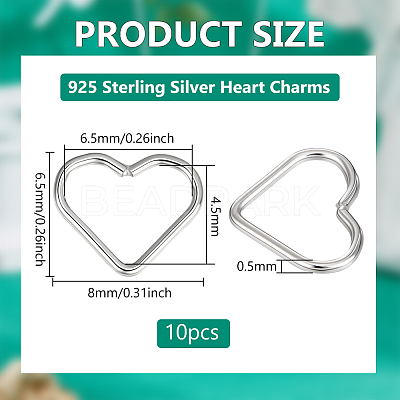 10Pcs Sterling Silver Linking Rings STER-BC0003-30-1