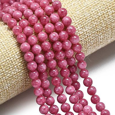 Natural Malaysia Jade Beads Strands G-L645-A01-6mm-23-1
