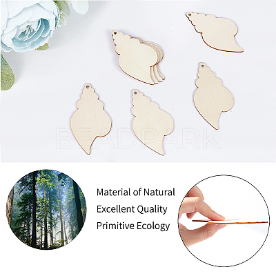 Animal Theme Unfinished Blank Wooden Pendants Set for Painting Arts WOOD-WH0124-26G-1