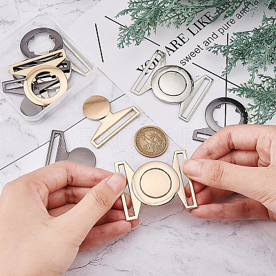 6Sets 3 Colors Zinc Alloy Side Release Buckles FIND-BC0002-43-1