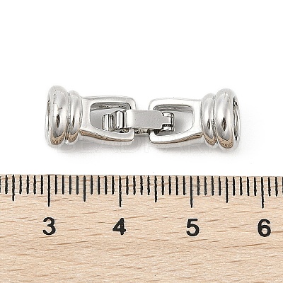 Brass Fold Over Clasps KK-U059-11P-1