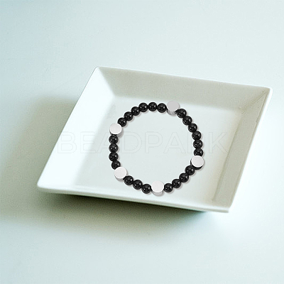 2 Strands Natural Black Onyx Beads Strands G-GO0001-15A-1