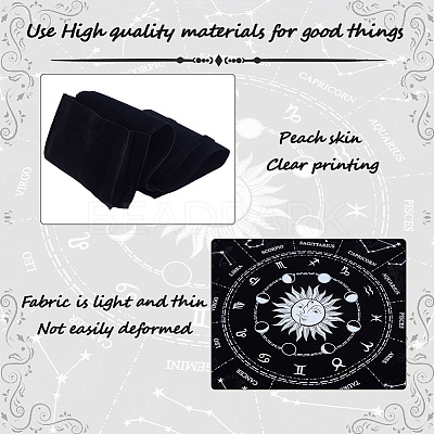 1Pc Double-Sided Velvet Tarot Cards Storage Bags TP-CN0001-27B-1