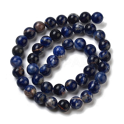 Natural South Africa Sodalite Beads Strands G-S259-35-6mm-1