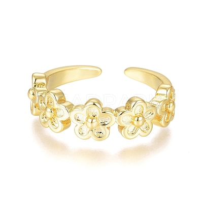 Brass Cuff Toe Rings RJEW-G100-15G-1