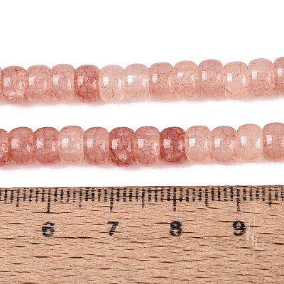 Ombre Effect Dyed Glass Beads Strands GLAA-Q106-05A-A09-1
